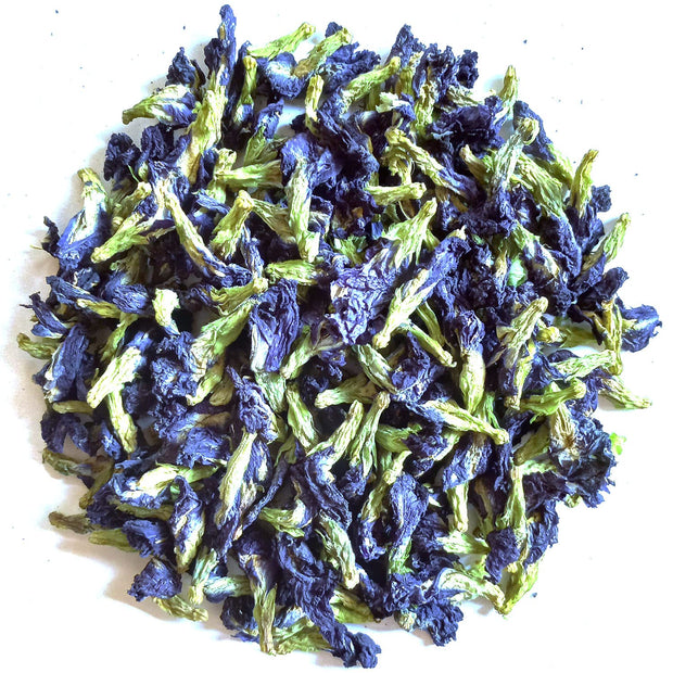 Naturally Grown Butterfly Pea Flower Loose Tea (2oz/56g) Ceylon Flavors - Fresh and Pure