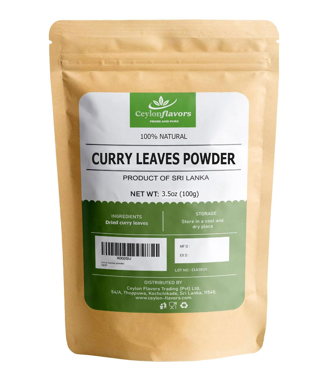 Naturally grown curry leaves powder oz – Ceylon Flavors
