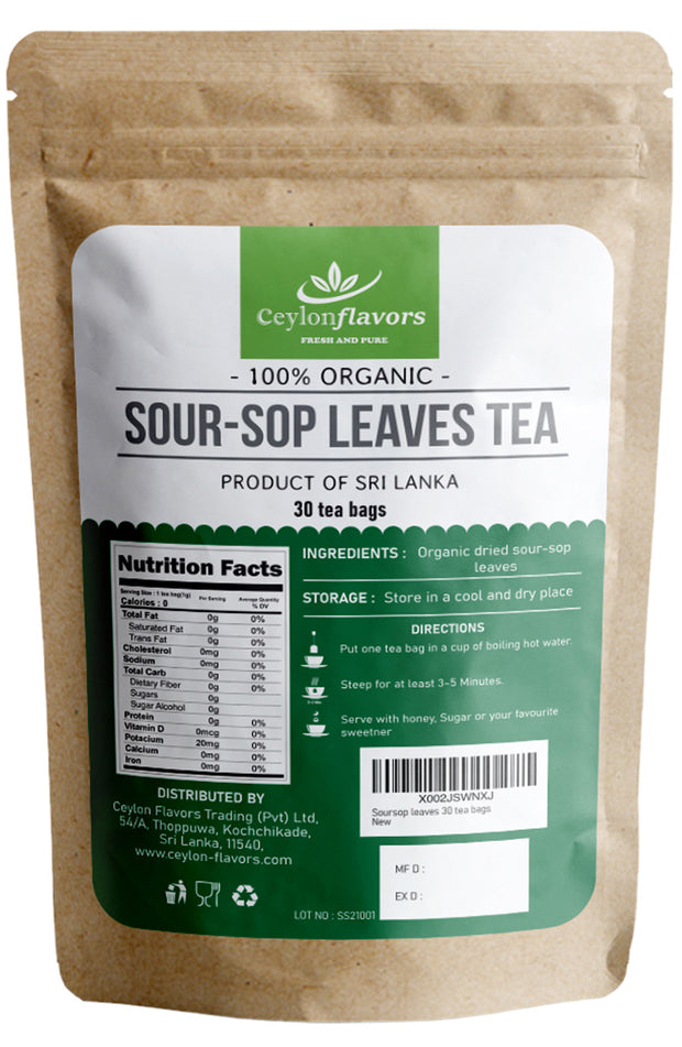 Ceylon Soursop Tea, Pack of 30 Tea Bags